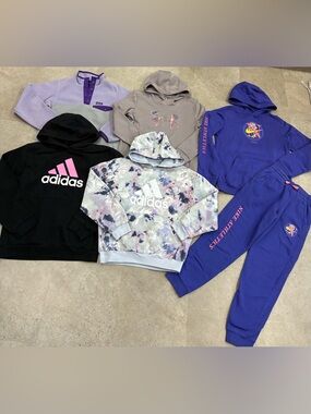 Girls NIKE/ADIDAS/UNDER ARMOUR/PATAGONIA Sweatshirts & Sweatpants, sz Large